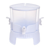 3 Compartment Rotating Cold Water Pitcher with Spigot, Total 5.2L Beverage Dispenser, Turntable V1366-AZ2-W-23183