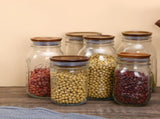 12 Pack Wide Mouth Mason Jar Lids, Reusable Canning Lids with Wooden and Silicone Seals - Perfect V1258-DP02-WO-153