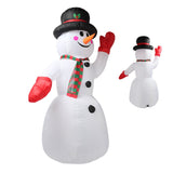 8FT Tall Christmas Inflatable Snowman Christmas Inflatables Outdoor Courtyard Yard V1294-YM0901-3115230124013