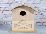 Mini Outdoor Wooden Bird House Nesting Cage Accessory for Garden Patio Decoration Ornament V1294-YM0901-3111200119911