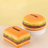 Round Creative Burger Tissue Box Fun American-Style Cartoon Paper Towel Holder for Home Dcor and V888-ELOSUNG13607