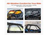 Cab Enclosure Upper Doors, Compatible with Polaris RZR XP 1000/XP Turbo 2014-2023, Soft Upper Doors, V952-BDWQPOLARISRN7Z3V001V0