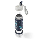 Monbento Twisty Kids Water Bottle with Snack Container- Wolf V398-MB-27274125