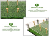 Transparent Golf Ball Display Box with Green Acrylic for Souvenir Display and Safety V1369-AZ3-W-14594