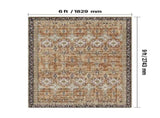 Area Rug, 1828.8x2743.2mm Large Washable Rug, Non-Slip Tear-Resistant Soft Carpet, Pet & Child V952-JXZXDT6X9FTF3O5Q8001V0