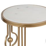 MARBLE ART DECO SIDE TABLE V742-AV44588-DS