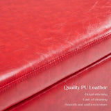 Storage Ottoman Stool Bench Seat 97cm PU Leather RED V274-FT-GQ104-RD