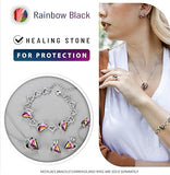 Infinity Love Heart Necklace, Birthstone Necklace for Women, Jewelry for Women with Healing V1164-325793