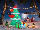 Jingle Jollys Christmas Inflatable Santa Tree 2.5M Height Flashing Light Decorations Illuminated XMAS-INF-TREE-8FT
