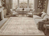 2x3 Entryway Rug, Machine Washable, Soft Midcentury Modern Non Slip Stain Resistant for Kitchen V1192-AZ-W-25130