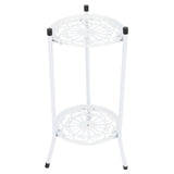 2Tier Metal Plant Stand Flower Pot Holder Display Shelf Rack Home Decoration Garden V1294-YM0901-3111210013912