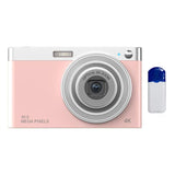 4K 8X Optical Zoom Telescopic Lens Digital Camera - Includes Card Reader & Wiper - Pink PRL-5020023060DBT