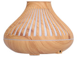 400ml Oil Diffuser 7Color LED Light Wood Grain Humidifier for Home Office V1294-YM0901-3113210156811