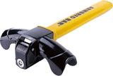 Car steering wheel lock - Anti-theft - Lock for classic cars - Security lock - With 2 keys - Yellow V1188-MS-313-0168