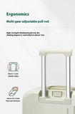 Smart Carry-On Luggage with Cup Holder & USB Charging Port - Avocado green Color Spinner Suitcase V888-ELOSUNG10779