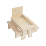 Squirrel Picnic Table Feeder, Squirrel Feeders for Outside Trees, Deck, Fence, Gifts for Squirrel V1366-AZ2-W-23320