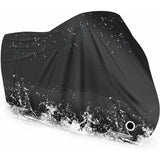 Motorcycle Cover Waterproof, Cold And Weather Resistant 190T Black Protects From Dust V1188-MS-227-1577