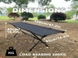 Folding Double Camping Stool Black V728-OBA1005008919478327