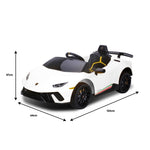 Lamborghini Performante Kids Electric Ride On Car - White CAR-LAM-WH