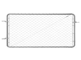 Chain Link Fence Gate, 183 x 122 cm, Adjustable Chain Link Fence Panel, Fit 67-183 cm x 183 cm V952-SWHYM7248INC0PSZBV0