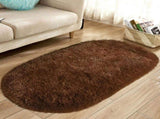 1X Carpet 80X160Cm Soft Oval Rugs Plush Modern Area Rug Shaggy Furry Carpet for Living Room Home V1366-AZ2-W-20644