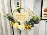 Welcome to My Home Sign Front Door Wood Sign with Love Heart Garland Valentine's Day Decorations for V1294-YM0714-10332494