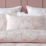 Platinum Collection Poppi Rose Cotton Polyester Jacquard Quilt Cover Set Super King V442-LED-QUILTCS-POPPI-ROSE-SK