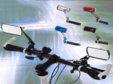 360 Degree Adjustable Handlebar Mirrors, Lightweight Wide-Angle Rearview Safety Accessories for V1369-AZ3-W-12957