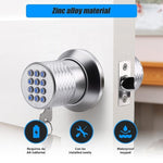 Digital Electronic Code Door Lock Keyless Entry Keypad Programmable Lock Knob V63-837851