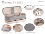 Double-layer Carrying Case , Water-resistant Travel Case for Hair Tools Travel Bag Hair Accessories V1192-AZ-W-10758
