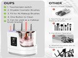 3-in-1 Electric Makeup Brush Cleaner & Dryer Touchscreen Control, UV Sanitizing, 5-Min Auto Clean, V1107-CS-HZPQXQ