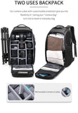 Professional Large Capacity Camera Backpack - Waterproof Anti-Theft DSLR Mirrorless Bag with 17-Inch V888-ELOSUNG18491