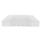 Expandable Transparent Acrylic Cutlery Tray for Kitchen Storage V1192-AZ-W-31411