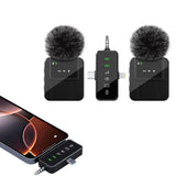 2.4G Wireless Lavalier Microphones for iPhone Android USB-C Lightning Plug Play V1263-JX-6268