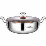 Darzheoy 316 Stainless Steel Hot Pot Lid Large Pots for Cooking Thick Bottom Stew Soup Pots V1189-WXFWAL-20260326-02588