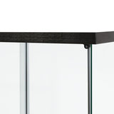 164cm Glass Display Cabinet 2 Doors DBOX1002-4-D-BK