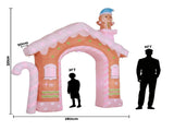 Jingle Jollys Christmas Inflatable Gingerbread Man Candy 3.2M Illuminated Decorations XMAS-INF-DOOR-GINGER-10FT