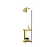 Creative Lamp End Table with Gold Shade - Modern Floor Lamp Accent Furniture & Dcor Lighting for V767-XJJ612-AU