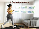 Everfit 3 in 1 Walking Pad Treadmill 12% Incline Under Desk Treadmills for Home Gym With 38cm Wide TMILL-380-2INC-BK