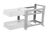 Storage Trolley Sliding Drawers Rolling Utility Cart with Universal Wheel for Kitchen Bathroom V1294-YM0901-3117240251211