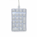 White backlit gaming keyboard 21 key mini numeric keyboard portable mechanical numeric keyboard V1192-AZ-W-35237