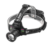 Bright LED Headlamp with Digital Display & Motion Sensor Rechargeable 3500 Lumens Flashlight for V1107-CS-BJGSTD