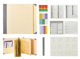Yellow Accordion File Binder with 12 Envelopes - Durable Document Organizer V888-ELOSUNG17096