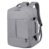 Gray Capacity Travel Backpack with USB Charging Port - Gray V888-ELOSUNG15300
