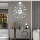 Silver Gold Silver Dandelion Wall Clock Home Decor Clock Modern Wall Clock High-Quality Clock V1347-115-SIL-18295