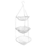 3 Tier Kitchen Hanging Fruit Basket Iron Wire Fruit Vegetable Flower Hanging Storage Basket for V1294-YM0626-3117220280711