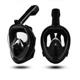 Full Face Snorkel Mask, Anti Fog Diving Mask 180 Degree Panoramic View Leakproof Snorkeling Gear for V1192-AZ-W-10528