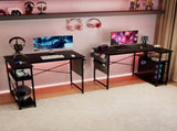 Levede L-shaped Gaming Computer Desk Corner Table Home DH1057-BK-AU