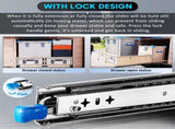 40in Pair 1000 - 2000mm 150KG Capacity Heavy Duty Trailer Drawer Slides Rails Runners Locking V324-CS-HODR40IN