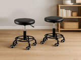 Levede 2x Salon Stool Swivel Bar Stools T4498-BKSTANDX2